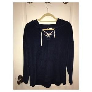 Navy terry sweatshirt